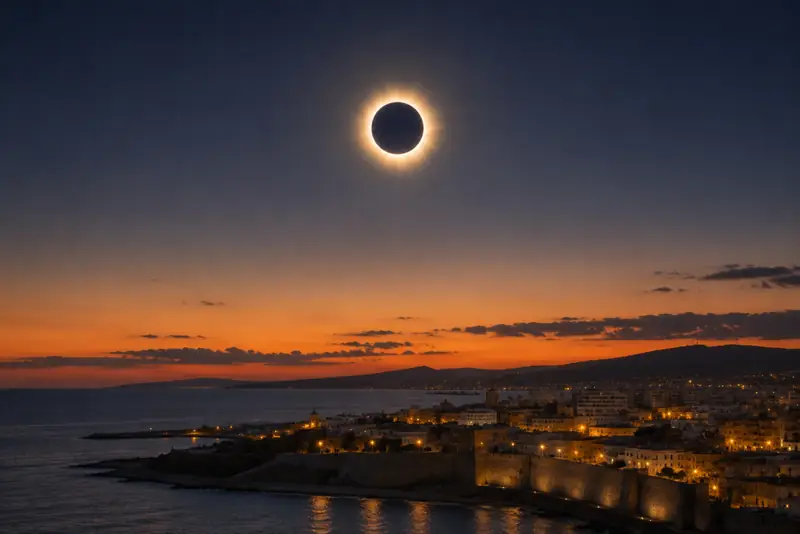 Eclipse solar total en Ceuta